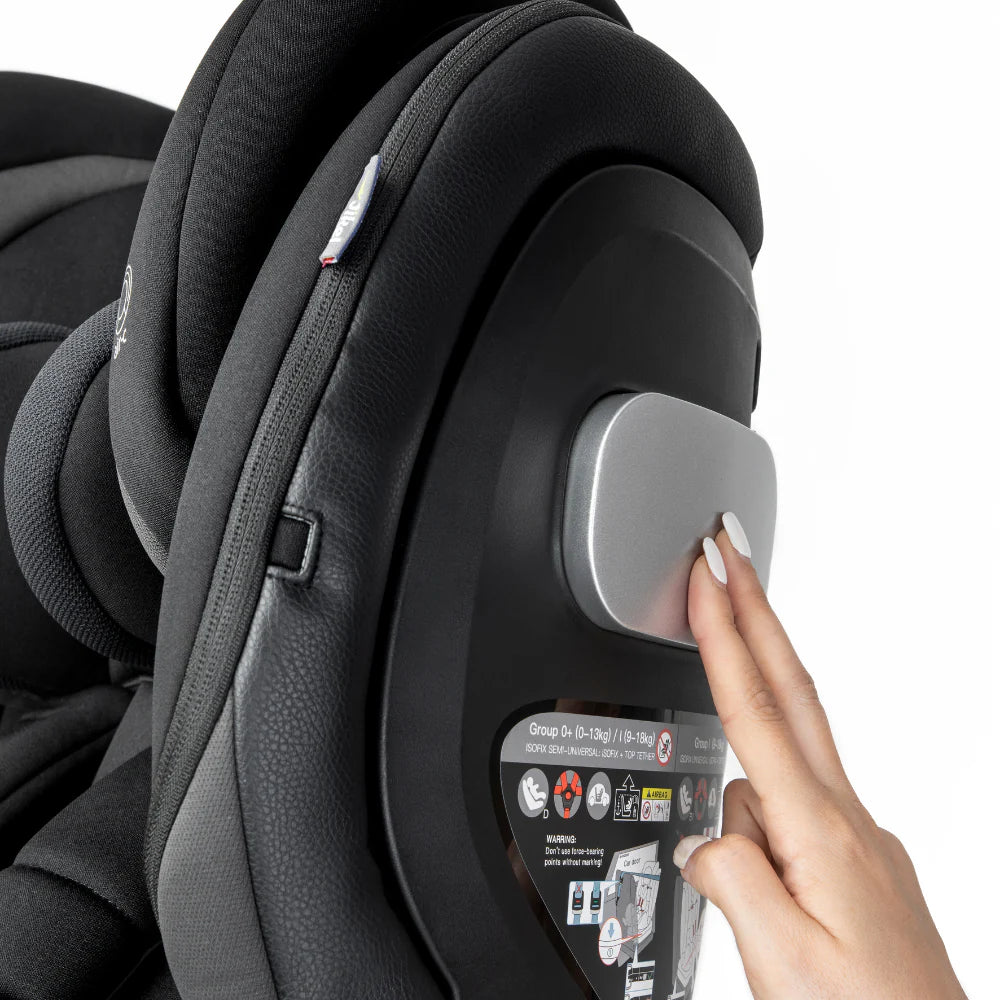 Jikel - Saturn Zip 360 Rotating IsoFix Car Seat - Black